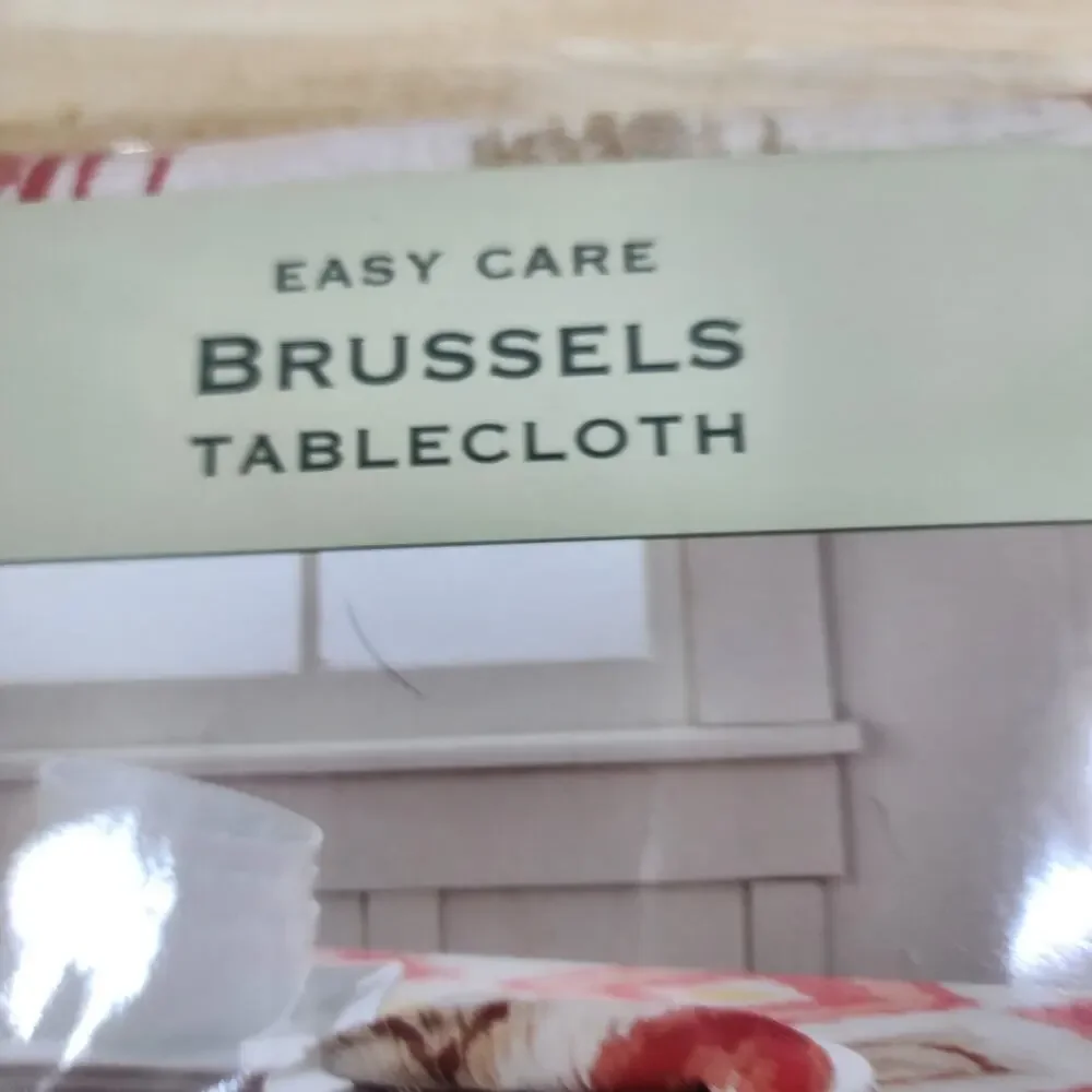 Bardwil Linens Brussels Ikat Print Tablecloth 60x120 Rectangle Fall Orange Seats